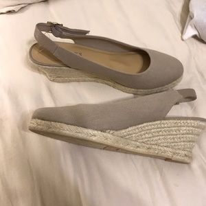 Talbots Wedges Beige 8.5